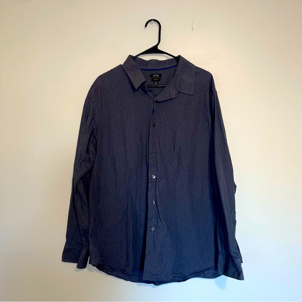 Apt. 9 | Slim Fit Dotted Button Down Dress Shirt